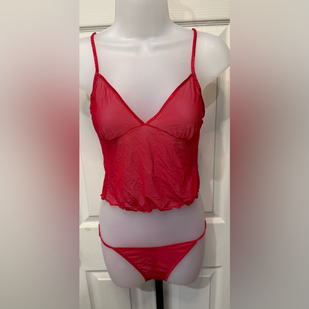 Express Red Chemise Set